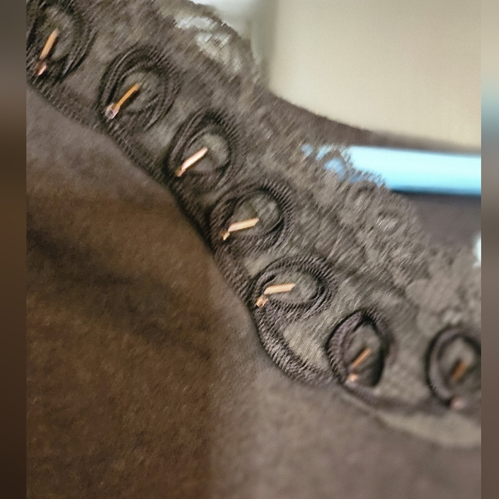 Liz & Me Embellished Brown 3/4 Sleeve Shirt 3x - Picture 6 of 6
